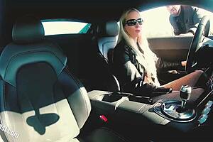 yo mavie pearl, testing audi r8 and banging outdoors in wild public action