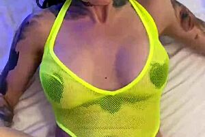 Sexy tattooed hottie Misha Montana in home video