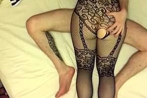 milf dominates boyfriend by fucking his ass with her pussy