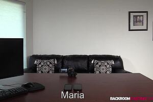Petite Blonde Maria in Casting Session