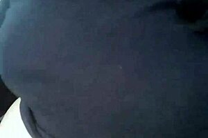 fat arab woman masturbates in public car