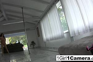 Sexy Busty Natasha Nice Masturbates Solo With Close-Up Pussy Views