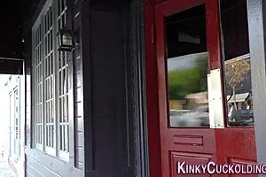 Group fucks the cuckold, jizzed by big black cocks! 😈