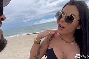 Wow, Drii Cordeiro on the beach, I took her home and got pounded hard!
