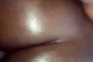 oiled ebony riding dick cum