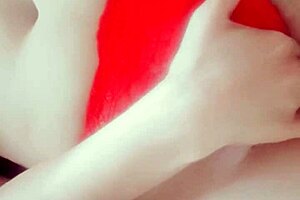 Redhead plays with herself in, solo play video