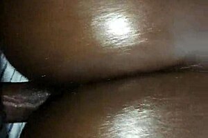 oiled ebony riding dick cum