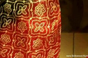 bollywood dancer moves gracefully and sensually