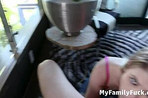 My step sister rides in her sex tape