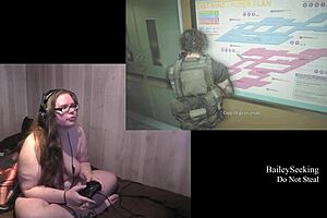 Hey, Check Out This Naked BBW Playing Resident Evil 3... So Hot!