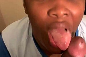 da wolf indulges in bbw blowjob with big cock