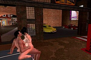 Garage Scene with Big Tits and Ass