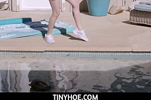 tiny 18+ teen begs me to fuck her tight ass and pussy - lola fae