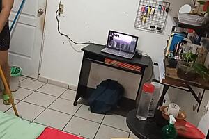 Milf Teacher Asks, 'Want To See My Thong While Cleaning?'