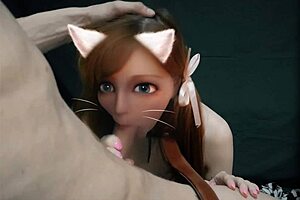 Hentai furry cat girl waifu blowjob!