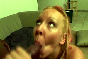 Brunette teen takes a black cock in the ass and swallows