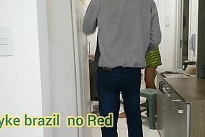 housekeeper comes to clean, but gives me great sex in kitchen 😏