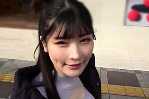 young babe hana gets creampie and facial