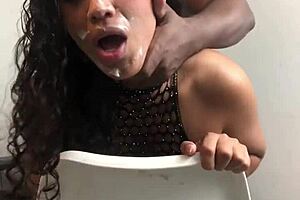 Amateur couple's intimate moment with facial and pussy cum