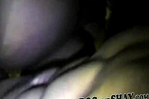 I Watch My Ebony Wife Get Anal And Blowjob On TV