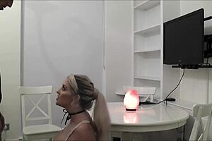 Luke Hardy Rips Clothes Off Sienna Day For Shaved Blowjob In Lingerie.