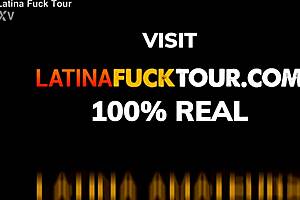 latina hottie milking massive white cock for cum snack