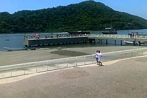 naked chick just chillin’ on the public beach, wow