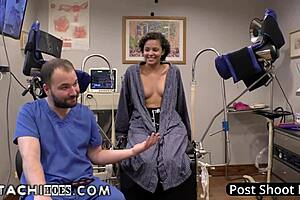 Doctor Tampa Orgasms Freshman Rebel Wyatt With Hitachi Wand