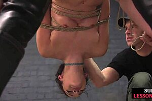 Bondage Babe Zapped in Kinky Threesome