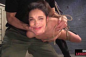 Bondage Babe Zapped in Kinky Threesome