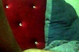 Fuck Friend On Red Sofa