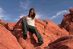 Little april with natural tits fingering to orgasm at rocky outdoor