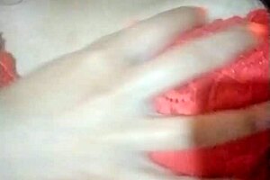 Her small natural tits crave attention during the intimate massage.