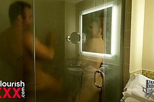 Behind The Scenes: Petite Redhead Pool Boy Seduces African Sugarmama For Intense Sex