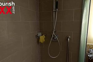 Behind The Scenes: Petite Redhead Pool Boy Seduces African Sugarmama For Intense Sex