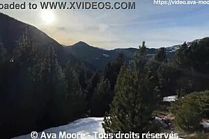 Orgasme in my car as I bang myself with a huge dildo by the roadside