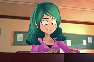 animated girl enjoys encounters, startin' with pleasin' two guys orally, then lettin' the third bully have his way.