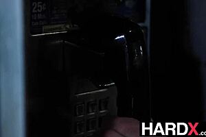 Candy assed slut April Olsen strips naked and has her face saturated by a large cocked daddy in this hardcore scenes