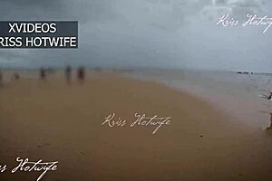 Wife shows big tits and ass in slutty bikini on Porto Seguro beach