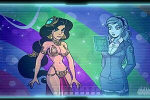 Princess Teases Cock in Anime Hentai Orgasm