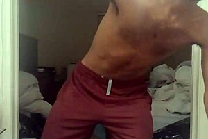 Skinny Roommate's Barefoot Workout In Stockings At Dorm