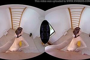 Acrobatic brunette gymnast katy rose receives golden shower in hardcore pov