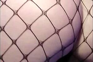 sexy fat ass shakes in fishnets for you