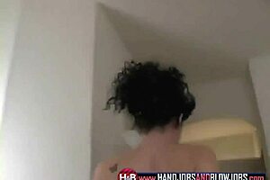 Trina's teasing striptease ends with a drink