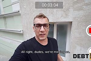 EURO Sex blogger watches you every step with POV video