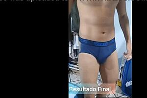 Wanking solo hunk expert gay jockstrap enthusiast suck fuck and enjoys sex in the forest