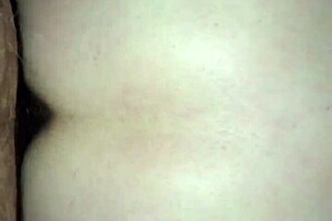 she moves suggestively in doggystyle position bent over