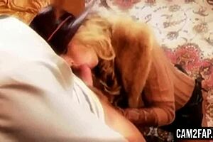 Hot blonde in porn video