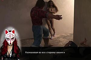 russian blonde milf in cosplay costume