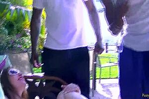 Queen Of Spade Slut In Gangbang Action